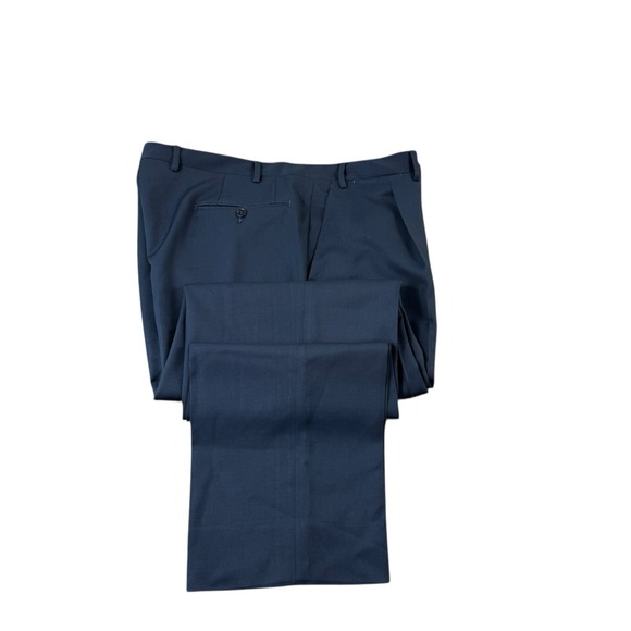 Canali Other - Canali 1934 Current Blue Pleated Wool Men's Trouser Size 38x33